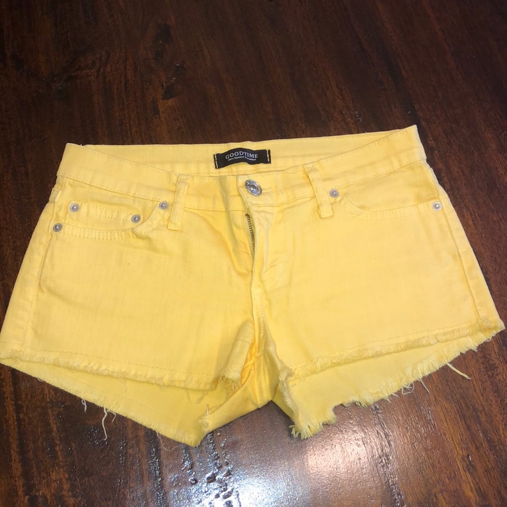 Good time Yellow Shorts